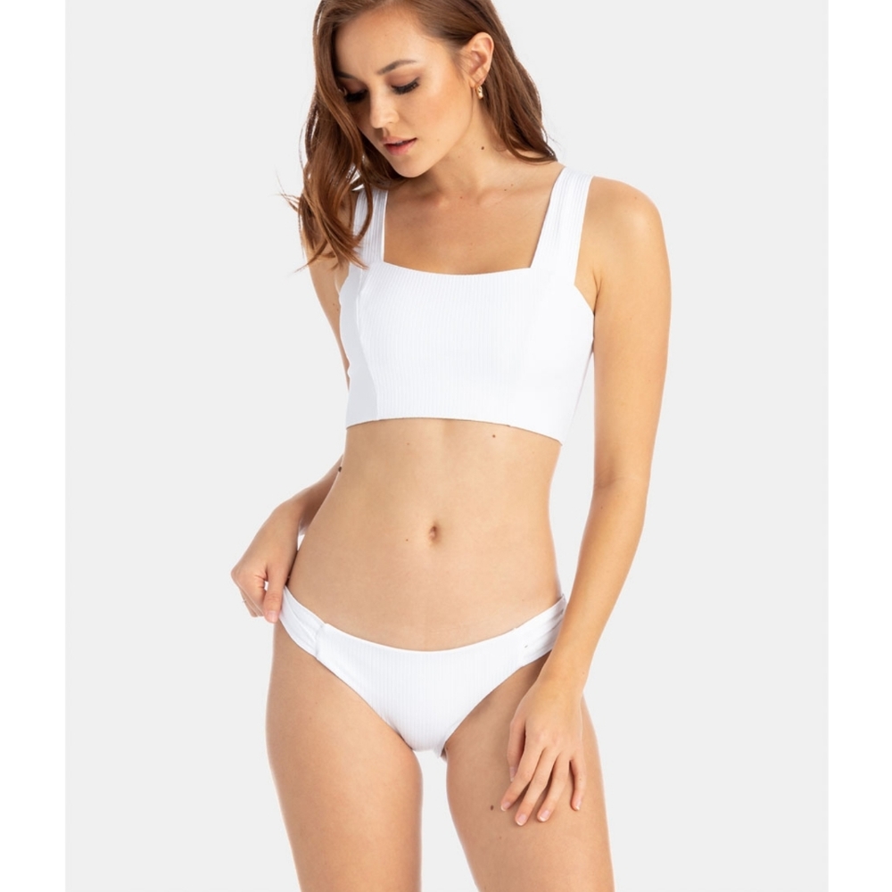 TAVIK  SET DEB SWIM TOP BIKINI BOTTOM WHITE  SMALL - Picture 5 of 8